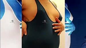 Wah gadis Kolombia hamil muda 18+ doyan pamer tetek alami video fetish homemade