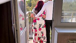 mamă vitregă era frig afară fiu vitreg te invită înăuntru să-ți încălzești țâțele mari!