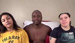 Milf-uri disperate Angel Misty Mila vor grup bbc întins