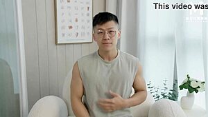 азиатска булка Юна се тъпче с хуи на лудата си сватбена оргия 5P