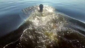 Степсистерка дразни на плажа после я чукат у дома яростно