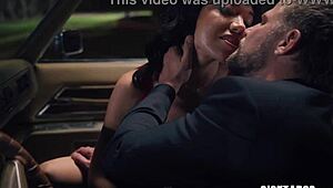 Не вярвам че тази милф с големи цици се присъедини към нашата нощна тройка - огромният й гъз подскача на чудовищния ми кур на открито