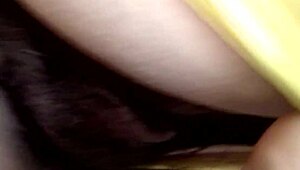 she flashes her big hairy pussy on the beach craving huge cock to stretch her wide