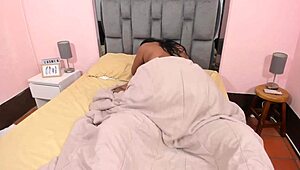 stepdaughter wakes craving stepdad's huge cock for rough morning spooning sex