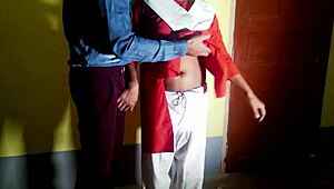 oh man during schoolgirl exam i got so horny security guard fucked my tight indian pussy creampie style ugh