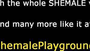 Ready for this shemale to fuck your ass bareback?