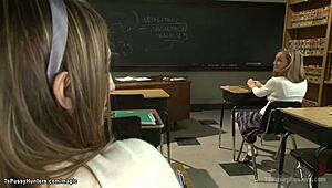 Big Cock Shemale Pounds Classmate's Ass Raw!!