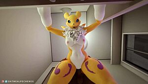 Renamon Fucked Hard in 10-Minute Cartoon Loop