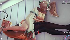 Gay hentai fantasies unfold