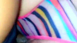 Colorful panties slid aside for Resabooxxx BBC sloppy action!