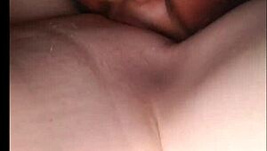 did you see that ebony slut using her tongue on interracial black pussy for intense squirting action