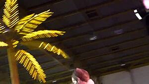 Stripper Dances Nude and Gives Blowjob in Public