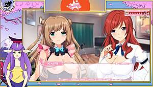 In the lewd idol project, part ten features anime girls in sexy costumes.