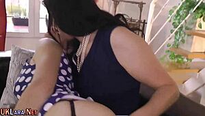 busty latina tranny jerkin’ her dick, oops, meant to say strokin’ hard!