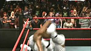 Garcella et Alissa s'affrontent en lutte intense fantasy