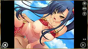 Guan Yu swimsuit gif from Shin Koihime Musou 😊