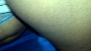 Morena teases with stockings and short shorts, twerking as they cum inside.