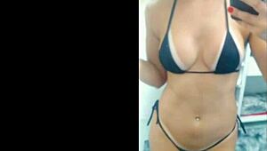 Provando micro bikini leads to anal sex and masturbation 😏