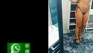 Provando micro bikini leads to anal sex and masturbation 😏