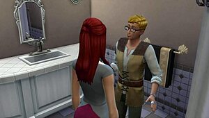 Old man seduces tenant by pool