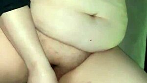 chubby wife bends over in sexy lingerie