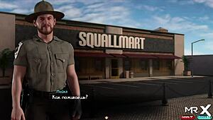 In the hospital, a cartoon doctor treats his anime patient with special care during episode 2 scene 45