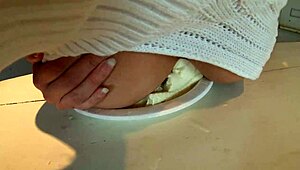 Ruri Nishijo presses her boobs in Tokyo challenge second half