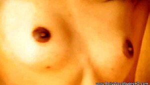 The bollywood lady explores sensual touches in a solo indian scene with her brunette oriental features