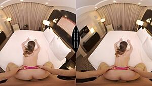 Quinn Wilde fucks fan in pink lingerie tonight