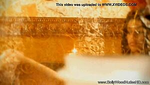 The bollywood lady explores sensual touches in a solo indian scene with her brunette oriental features