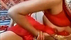 Bride in red saree gets desi ass fucked fiercely