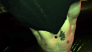 Guest fucks bartender for money at gay club