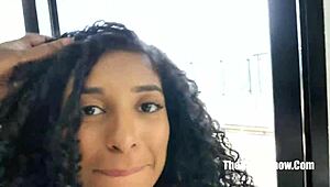 Brazilian Ariella Ferraz SHOWS OFF Dick Sucking Skills on Jamaican Clarkes Boutaine