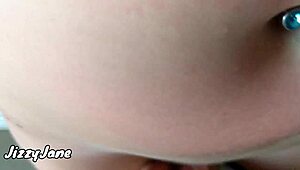 Wearing panties after rubbing them gently