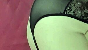 Big tits BBW amateur plays with husband at home