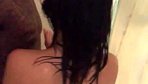 I feel so horny showering with that big black cock, our wet bodies rubbing together in steamy sex.