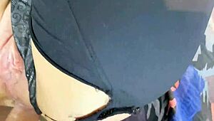 i come home from the disco, get bound in leather, and take anal fucking with cumshot