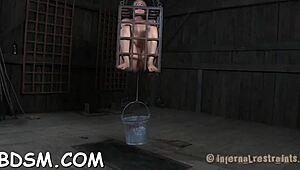 Bound In Bondage, She Sucks Cock In Missionary Roughness