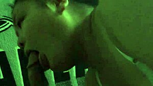 a teen eagerly swallows a fat big black cock
