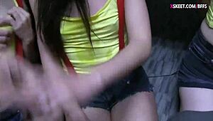 Amateur teen screams as police officers pound her!