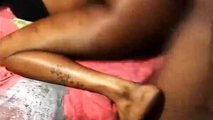 I dig deep into this teen 18+ whore's pussy with my big black cock