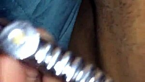 Bold shemale with transsexual cock uses toys intensely in hardcore session