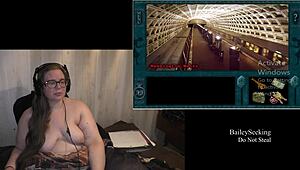 Scarlet nua explora punheta na parte oito do jogo.