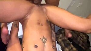 A Lesbian Ebony Duo Tribbing Hard