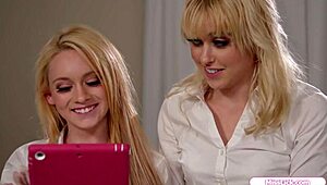 أنا مدمنة على إعطاء صديقتي الصغيرة الشقراء العذراء ليسانس بري...