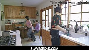 Brutal family fucking with lesbian teen stepdaughter Angeline Red and MILF Jessica Ryan.