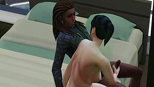 Janet returns for more oral pleasure with dirty talk and big black cock