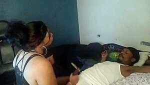 Angelg poses seductively for the camera while Kuzz dives into her pussy!