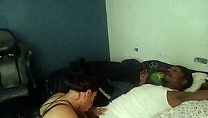 Angelg poses seductively for the camera while Kuzz dives into her pussy!