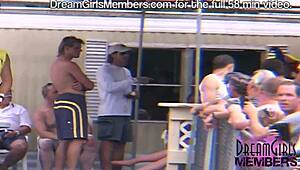 great tits and closeup pussy at miss nude pageant, oops i forgot words